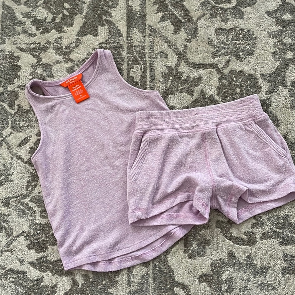 3T Joe Fresh knit active shorts outfit